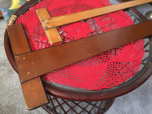 Vintage pair wooden rulers - of,