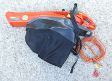 Flymo GardenVac 2700W Turbo Leaf Blower Orange Model with Collection Bag MEV2700
