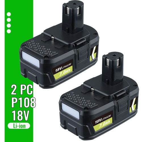 7ah battery p108 18v for - 2x,