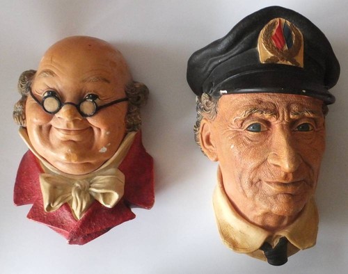Bossons chalkware heads - bossons,