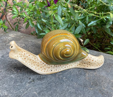 Garden Snail Green Sculpture