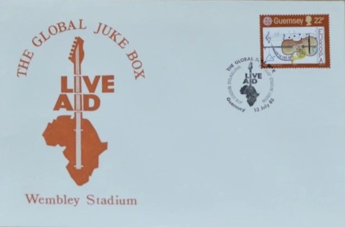 Vintage live aid stamped - aid,