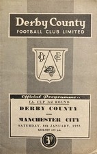 Derby County v Manchester City F A Cup 3rd round 1954/55