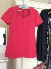 Ladies  x 2 Pink beauty  salon tunics size 12 La Beeby used ex cond