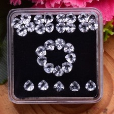 VVS 30 Pcs Natural Topaz 4mm Pear Faceted Cut Untreated Huge Gemstones Wholesale