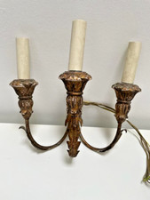 Antique Gilded Three Arm Wood