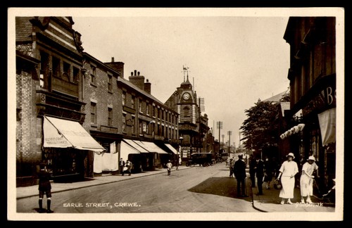 Postcard rppc earle street - postcard,