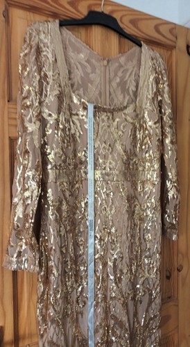 Goddiva gold sequinned long - goddiva,