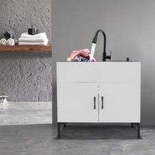 Sink with Pull-Out Faucet and