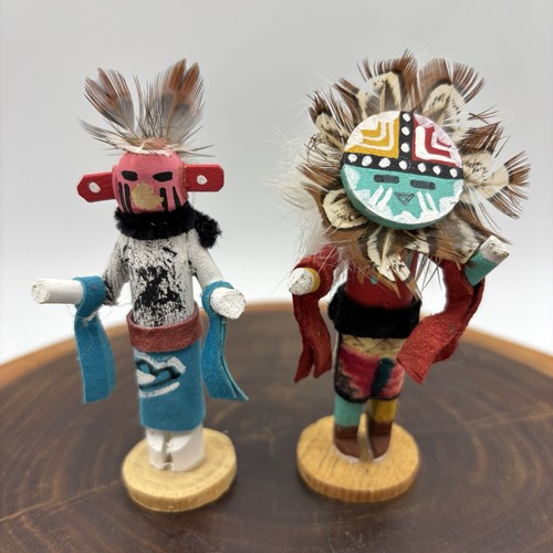 Wooden kachina dolls - wooden,
