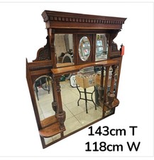 Elegant Edwardian Overmantle