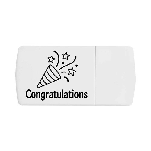Congratulations party popper - 'congratulations,