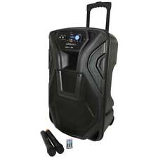 QTX BUSKER-15 Portable PA with Mics & Media Player