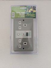 Windsor ProTEC 13A Passive 30mA Type A twin RCD Socket Metal