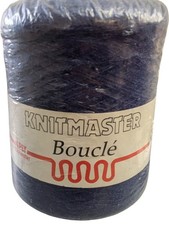 Knitmaster Bouclé Yarn 500g Blue Machine Knitting Acrylic Blend