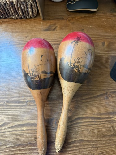 Vintage mexican maracas - mexican,