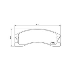 BREMBO P 37 008 Brake Pads Set