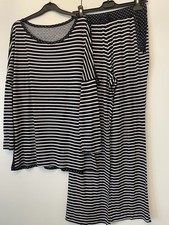Love To Lounge PJs Stripped Navy Size 12
