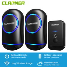 Wireless Door Bells Waterproof 1000ft Long Range Plug in Home Cordless Doorbell