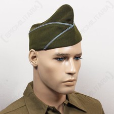 WW2 US ISSUE TYPE GARRISON CAP - ARMORED - Repro Military Army USA American Hat