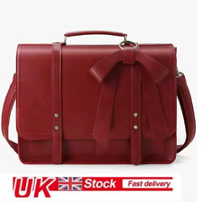 Executive 15.6" Ladies Laptop Business Satchel Work Shoulder Bag Vegan Leather