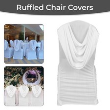 Swag Back Chair Covers White