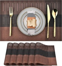 Brown Placemats - Easy Clean