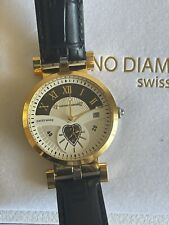 Chrono Diamond Feronia Gold IP Gold-plated watch with diamonds on the dial