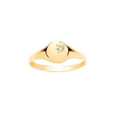 Child's Diamond Signet Ring