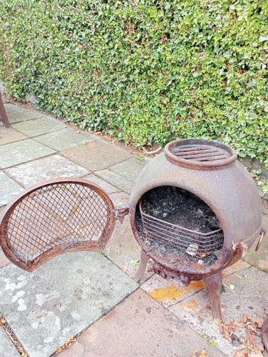 Rustic iron chimnea for - rustic,
