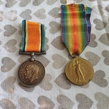 BWM/Victory medals 6827 Pte A Nurse 4th Lond Regt