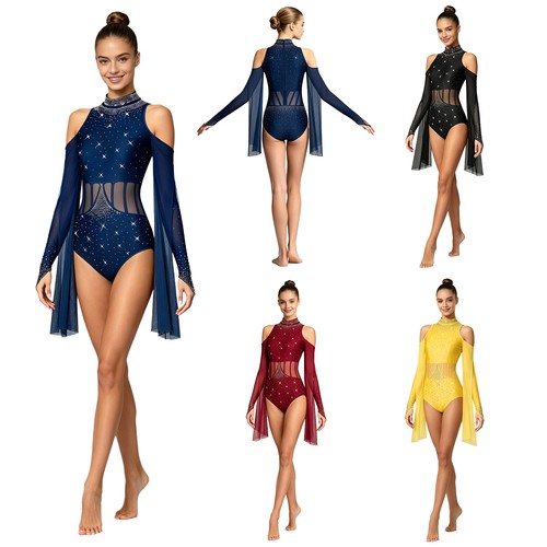 Womens rhinestone leotard - uk,
