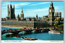 R738826 London The Houses of Parliament and The River Thames John Hinde F R P S
