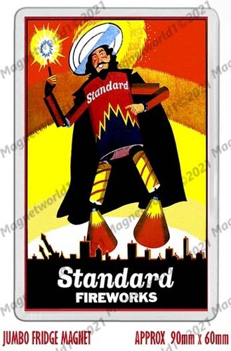 Retro standard fireworks - retro, art