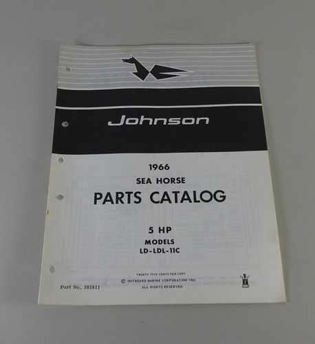 Parts catalog omc - catalog, johnson
