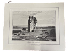 WILLIAM DANIELL 1822 Engraving Coxtown nr Elgin Collotype Print - Reproduction