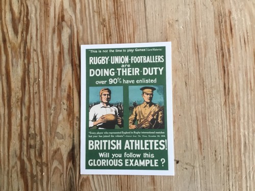 Ww1 enlistment postcard - ww1,