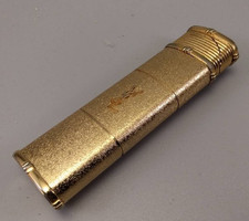 Yves Saint Laurent Turbo Gas Lighter Gold double frames Overhauled Tested No Box