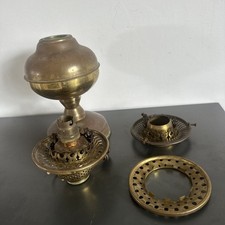 Vintage Brass Oil Lamp Base