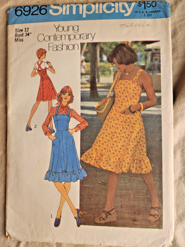 Vintage 1970 sewing pattern - 1970's,