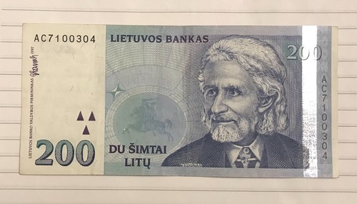 Lithuania 200 litu - 1997, p-63