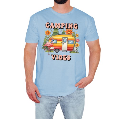 Vintage camping vibes mens - vintage,