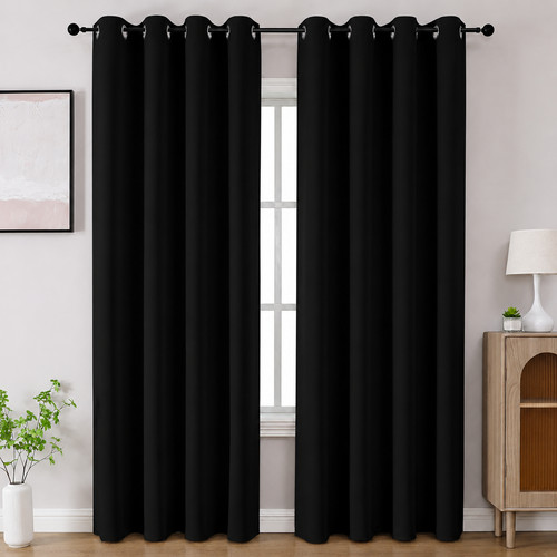 2pcs blackout curtains eyelet - 2pcs,