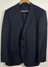 M&S Autograph Mens 46R Timothy Everest Blazer Tollegno Super 100’s Wool Blue