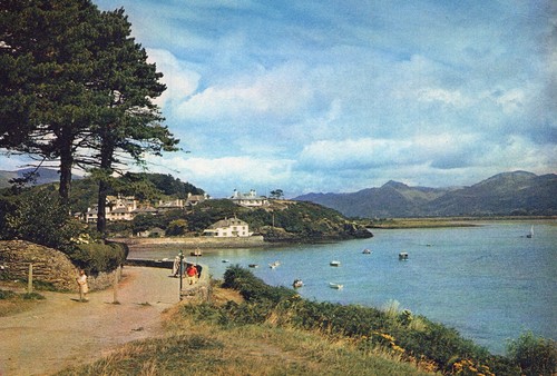 Wales postcard borth gest - wales, borth-y-gest