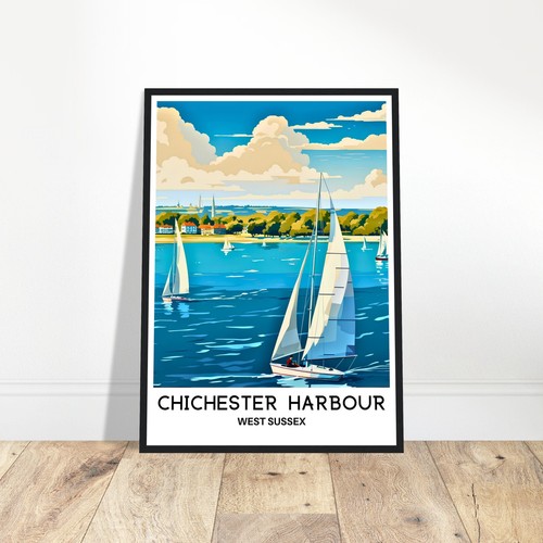 Chichester travel print - chichester,