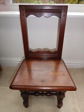 Vintage child's chair, child seat, turned legs, small sample teddy children