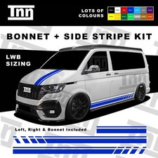 Side stripe bonnet stickers - bonnet,