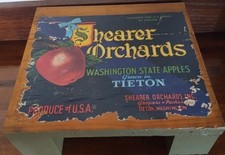 Upcycled fruit apple crate