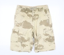 Centered Mens Beige Camouflage